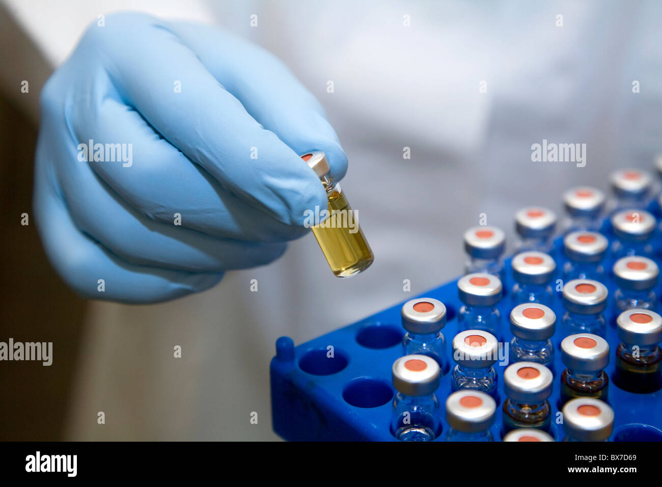 Chemie-Labor, DNA-Analyse, Essen, Deutschland Stockfoto
