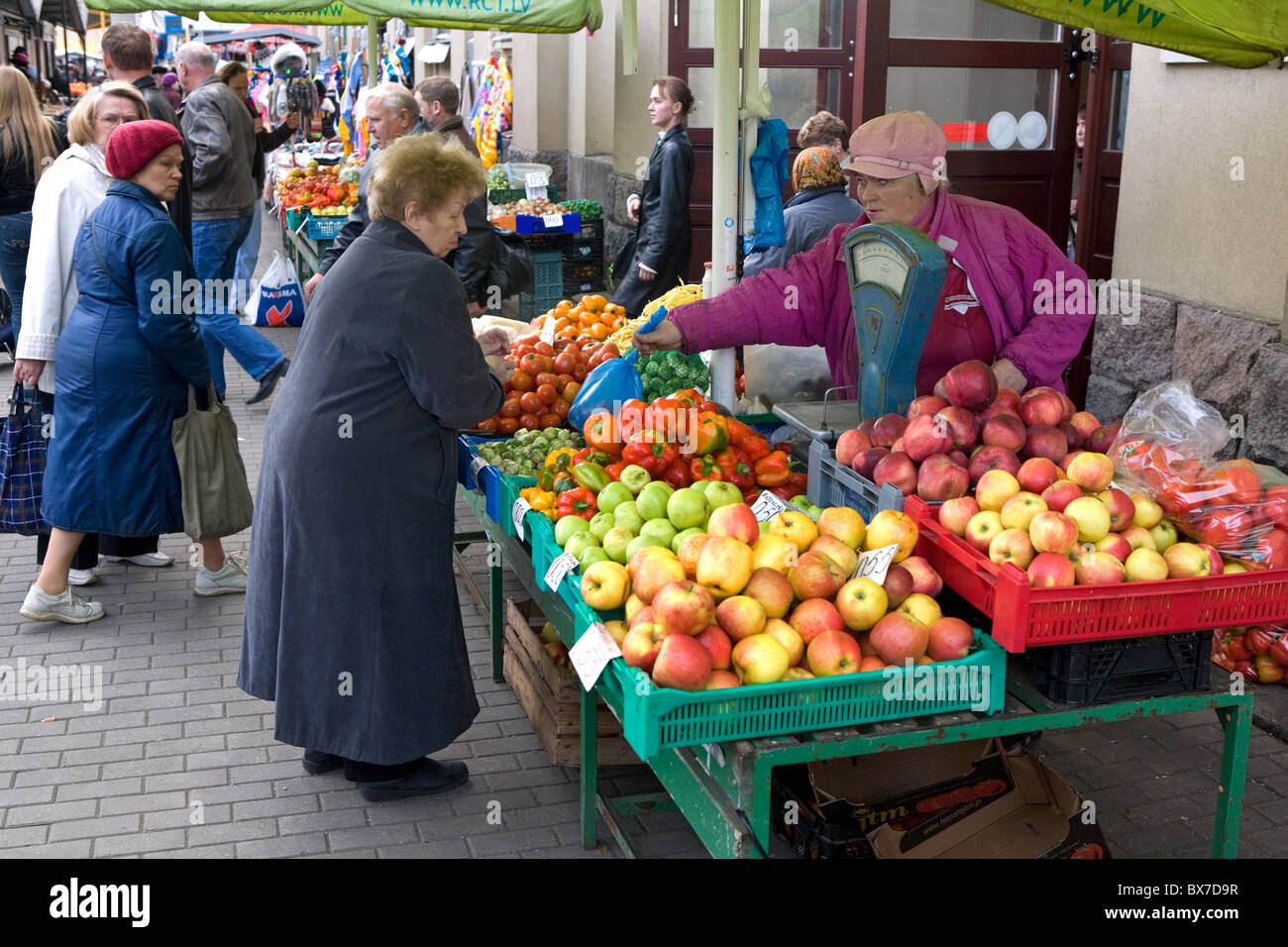 Zentralmarkt, Riga, Lettland Stockfoto