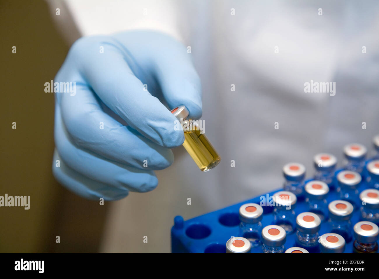 Chemie-Labor, DNA-Analyse, Essen, Deutschland Stockfoto