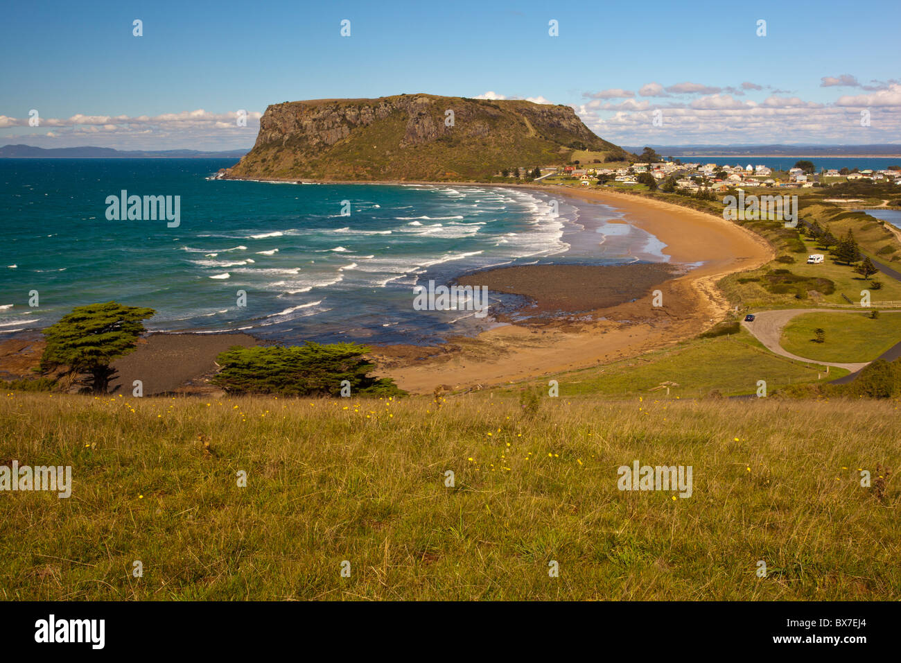 Die Mutter (auch bekannt als kreisförmige Kopf), Stanley in Tasmanien Stockfoto