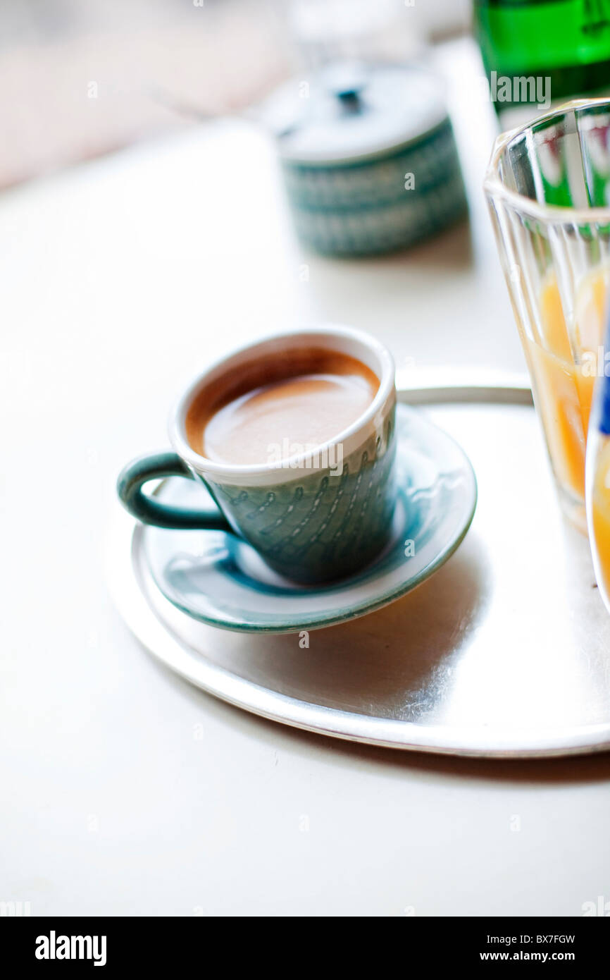 Eine Tasse Kaffee, Presso, Espresso, Mamacoffee Kaffee-Bar in Prag,  Tschechien. (CTK Foto/Josef Horazny, Martin Sterba Stockfotografie - Alamy