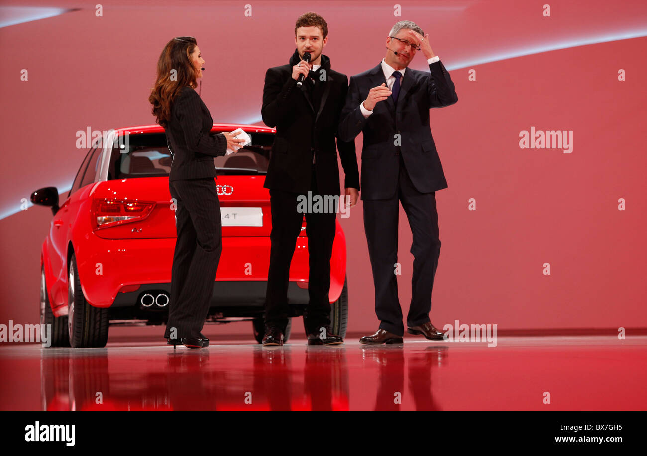 Nazan Eckes, Justin Timberlake, Rupert Stadler, Audi 1 Stockfoto