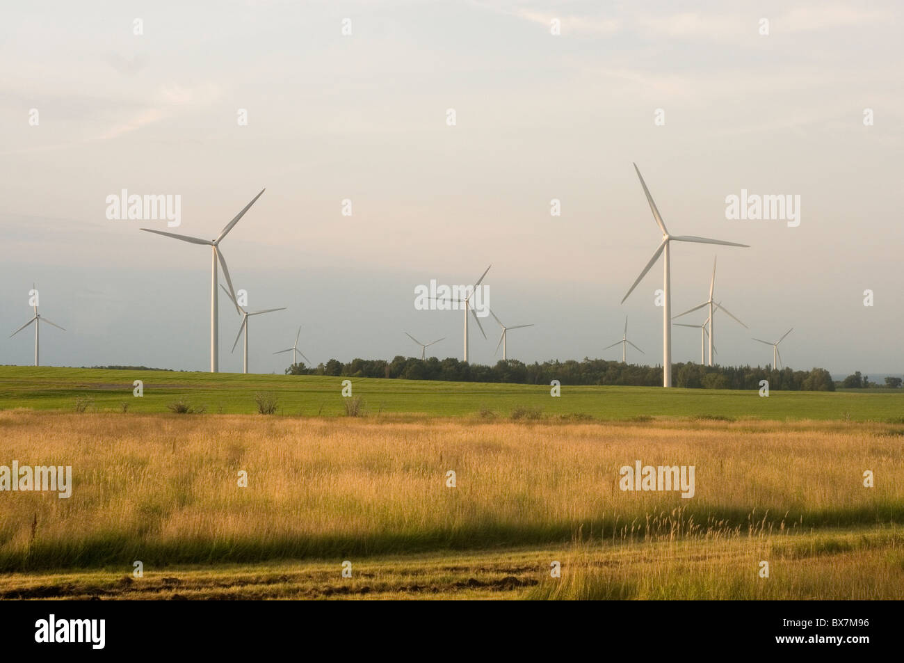 Windpark in Upper State New York Stockfoto