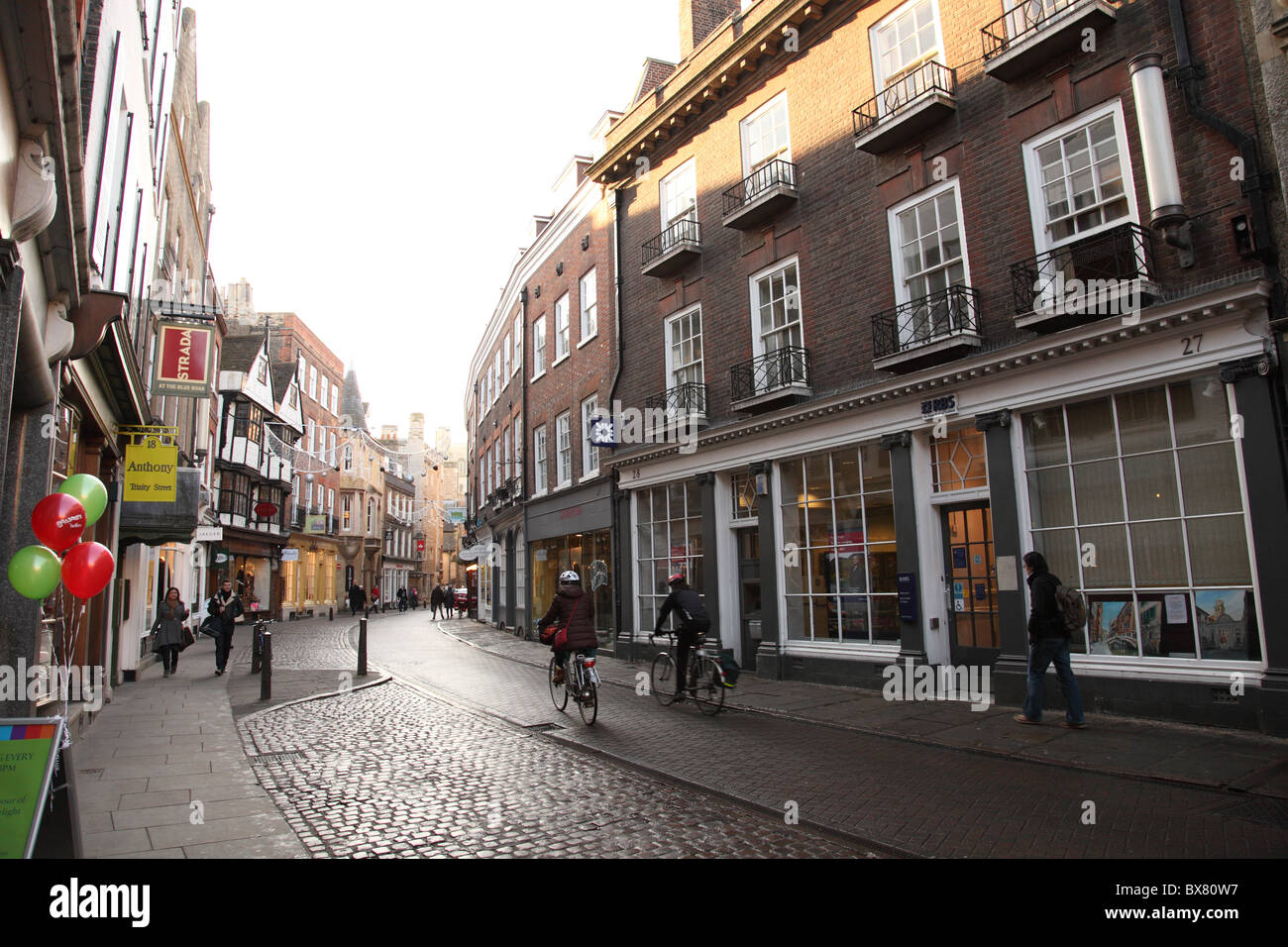 Trinity Street, Cambridge, England, Vereinigtes Königreich Stockfoto