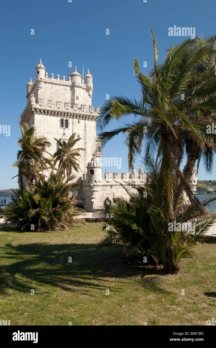 Belém Turm, Belém, Lissabon, Portugal 2010 Stockfoto