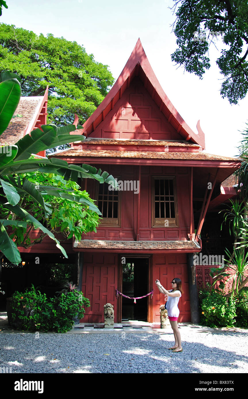Jim Thompson traditionelle Thai-Haus, Pathum Wan District, Bangkok, Thailand Stockfoto