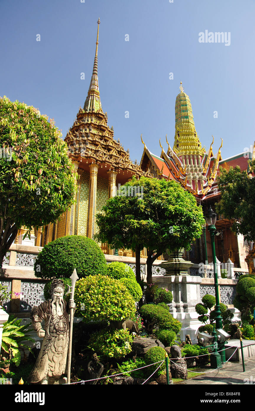 Die obere Terrasse, großer Palast, Rattanakosin, Bangkok, Thailand Stockfoto