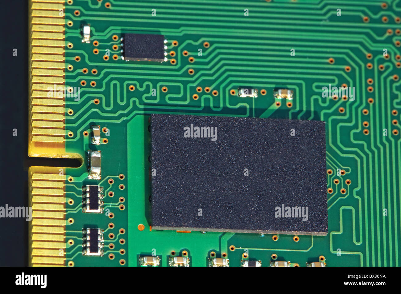 Nahaufnahme des Speichermoduls (RAM) Stockfoto