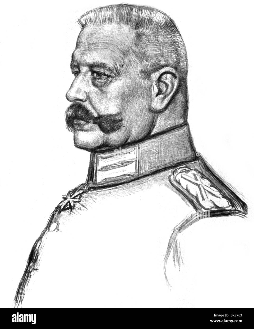 Hindenburgs und Beneckendorff, Paul von, 2.10.1847 - , Stockfoto