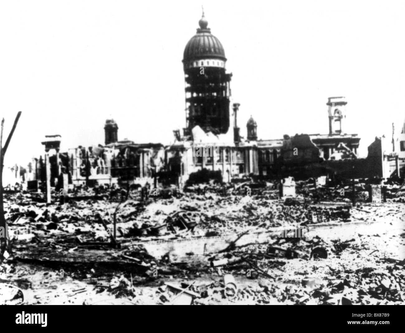 Katastrophen, Erdbeben, San Francisco, Kalifornien, 18.4.1906, Gebietsgliederung, Ansicht, Stockfoto