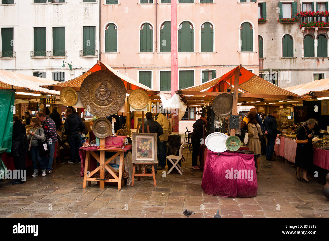 Flohmarkt, Venedig, Italien Stockfoto