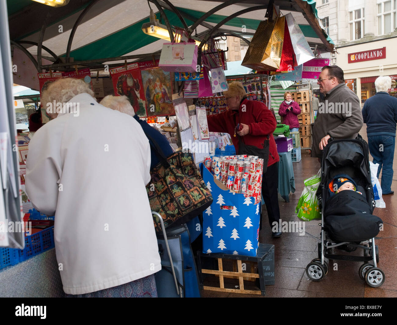 Mansfield Markt Platz, Nottinghamshire England UK Stockfoto