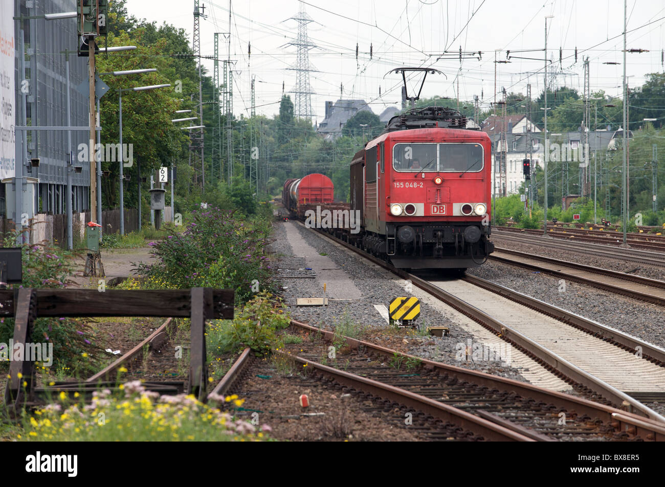 Güterzug, Deutschland. Stockfoto