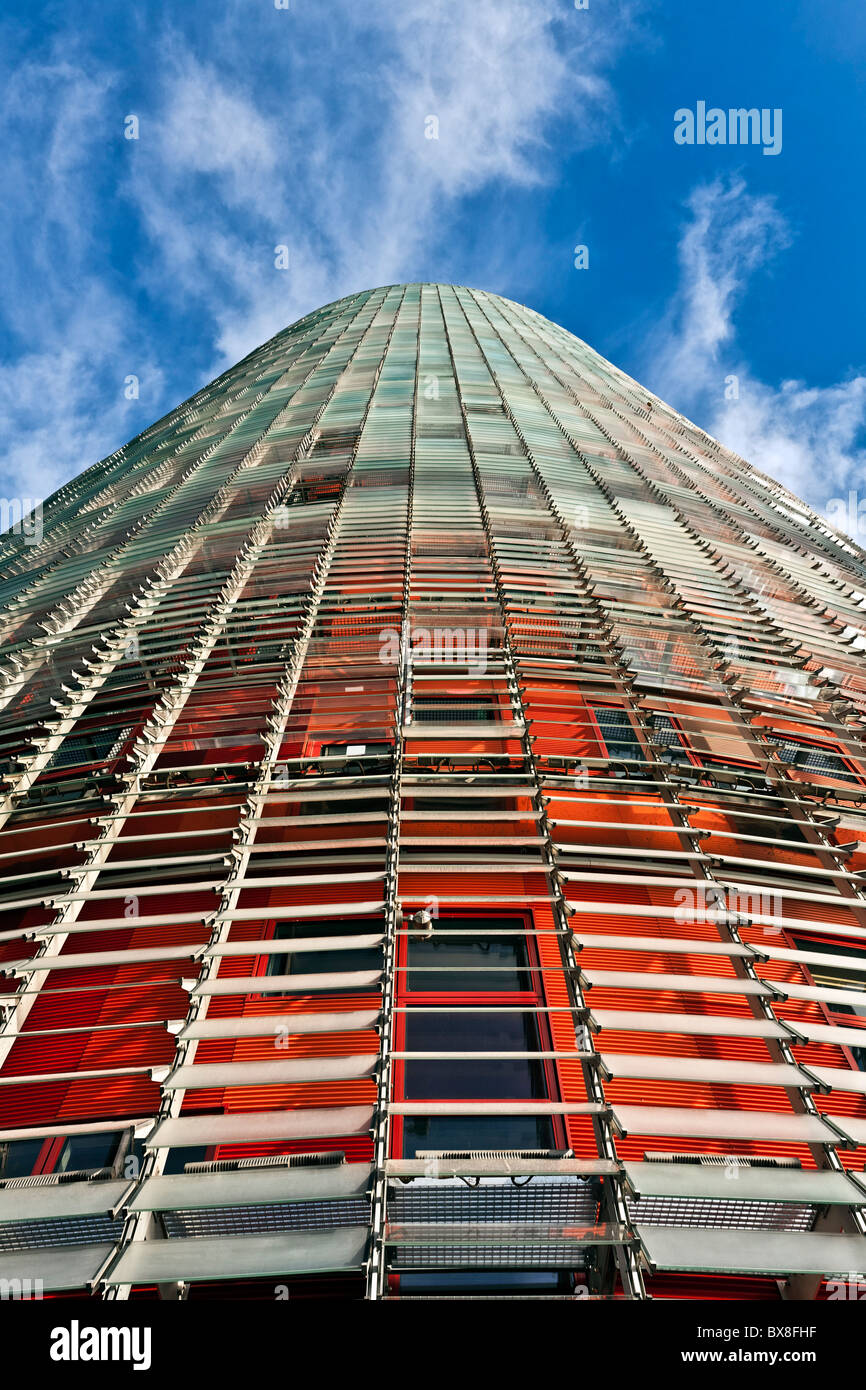 Moderne Torre Agbar Wolkenkratzer Stockfoto Moderne Torre Agbar Wolkenkratzer Stockfoto