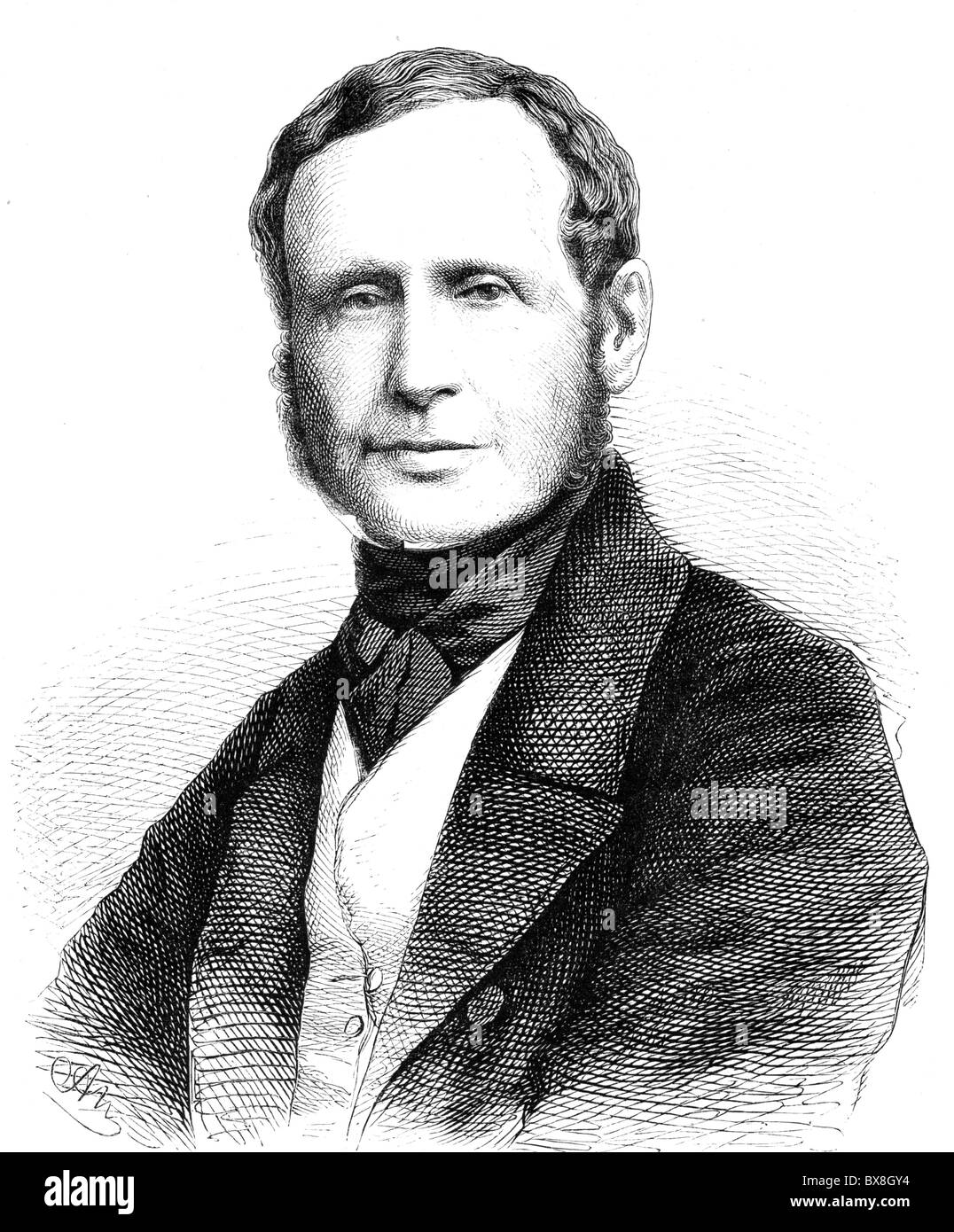 Fitzroy, Robert, * 5.7.1805 - 30.4.1865, britischer Marineoffizier, Meteorologe, Porträt, Holzgravur, 19. Jahrhundert, Stockfoto