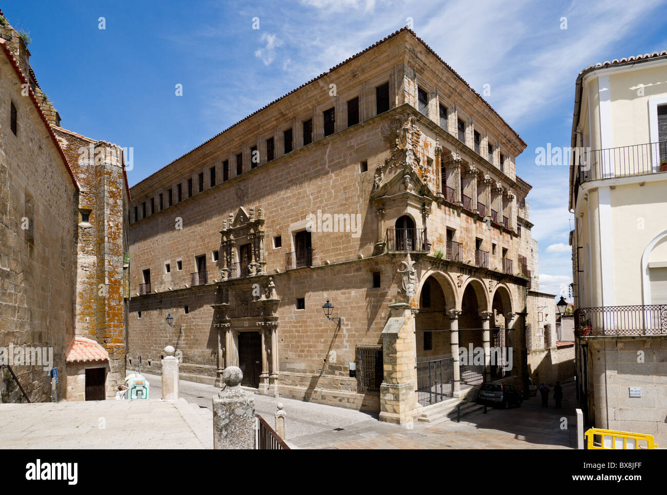 Palast der Herzöge San Carlos in Trujillo, Extremadura, Spanien Stockfoto