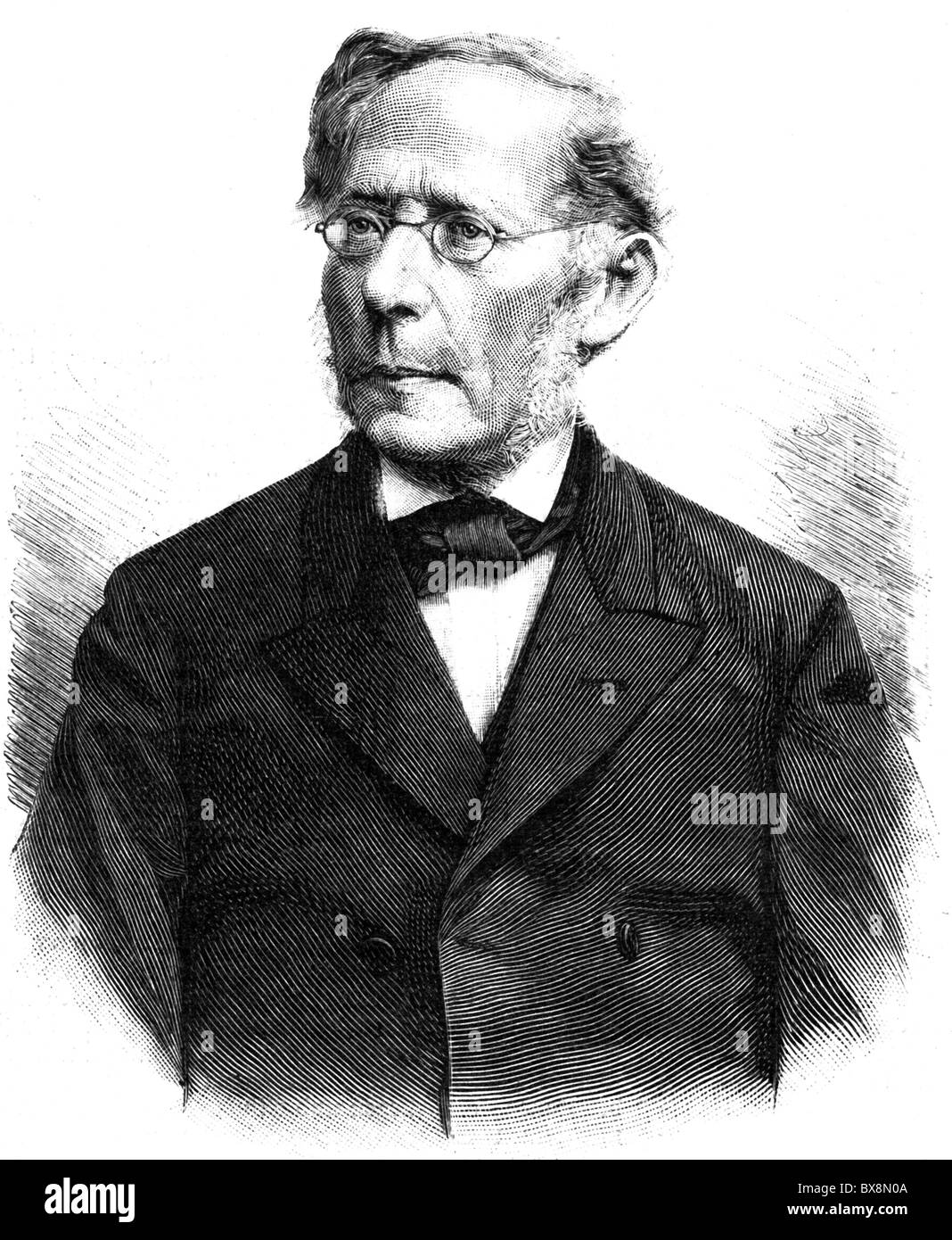 Masius, Hermann, 7.1.186 - 22.5.1893, deutscher Erzieher, Porträt, Holzgravur, erschienen 1893, Stockfoto