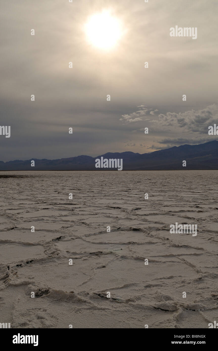 Badwater - Death Valley Nationalpark Stockfoto