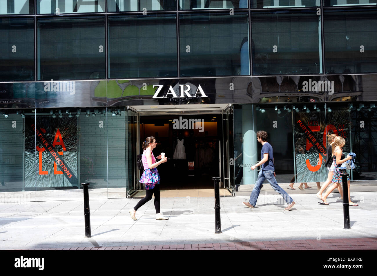 Zara-Shop in der King Street South, Fußgängerzone Stadt Dublin, Irland  Stockfotografie - Alamy
