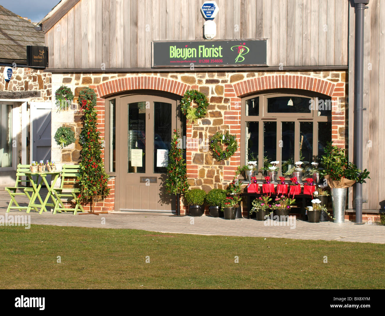 Florist Shop, Bude, Cornwall, UK Stockfoto