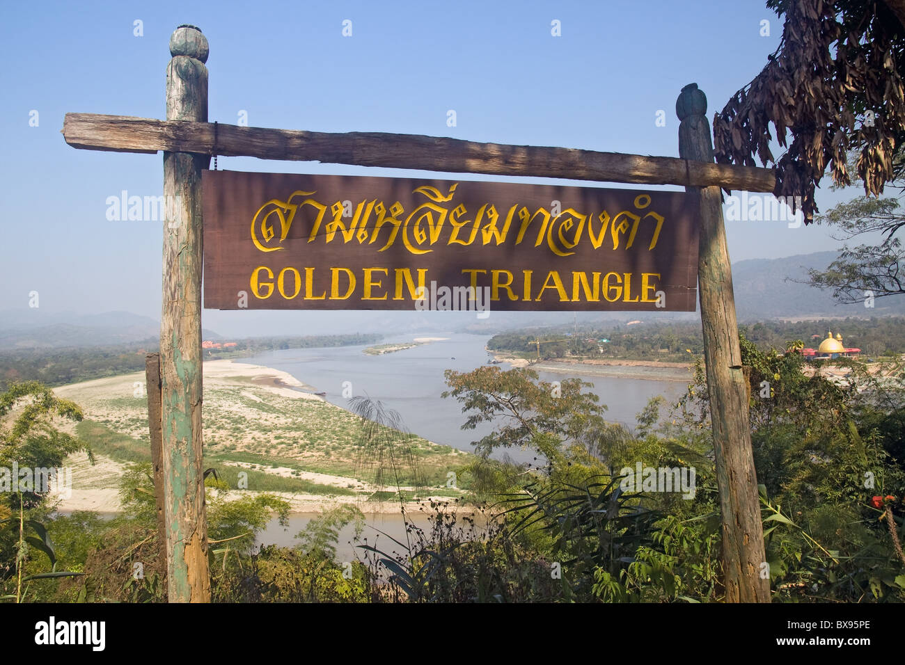 Goldenes Dreieck Stockfoto