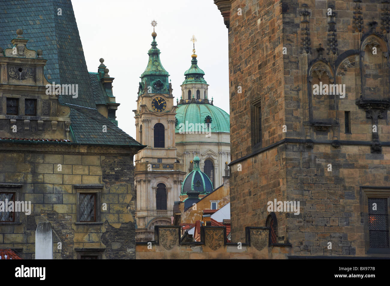 St. Nikolaus Kirche, Mala Strana, Prag, Tschechische Republik Stockfoto