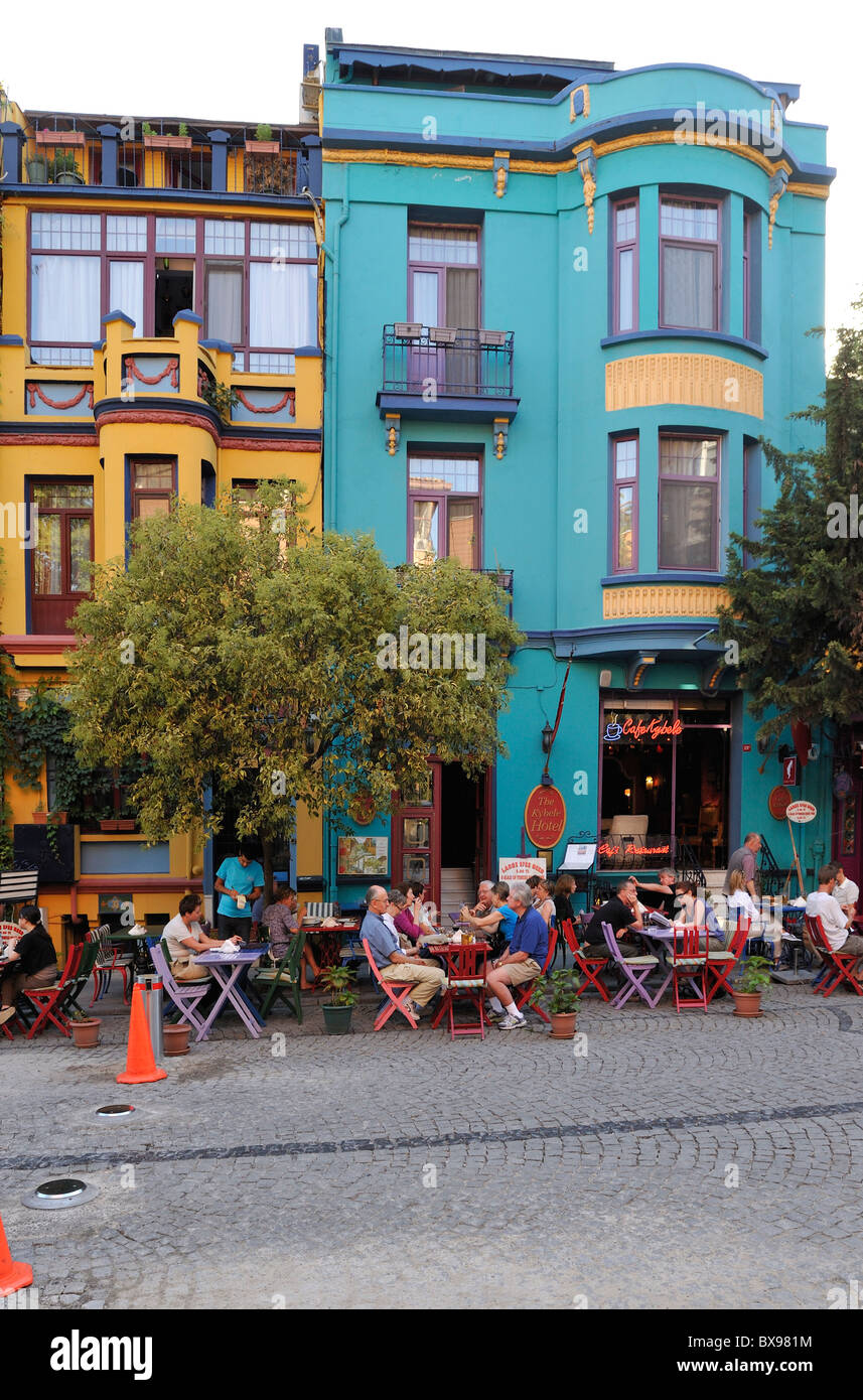 Kybele Hotel und Cafe auf Yerebatan Caddesi, İstanbul, Türkei 100913 35765 Stockfoto