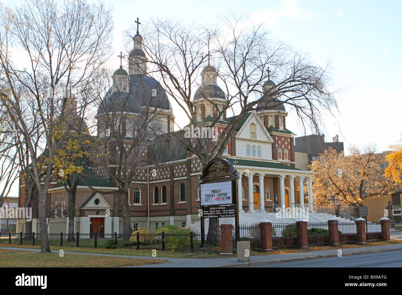 Katholische Kirche in Edmonton, Alberta, Kanada Stockfoto