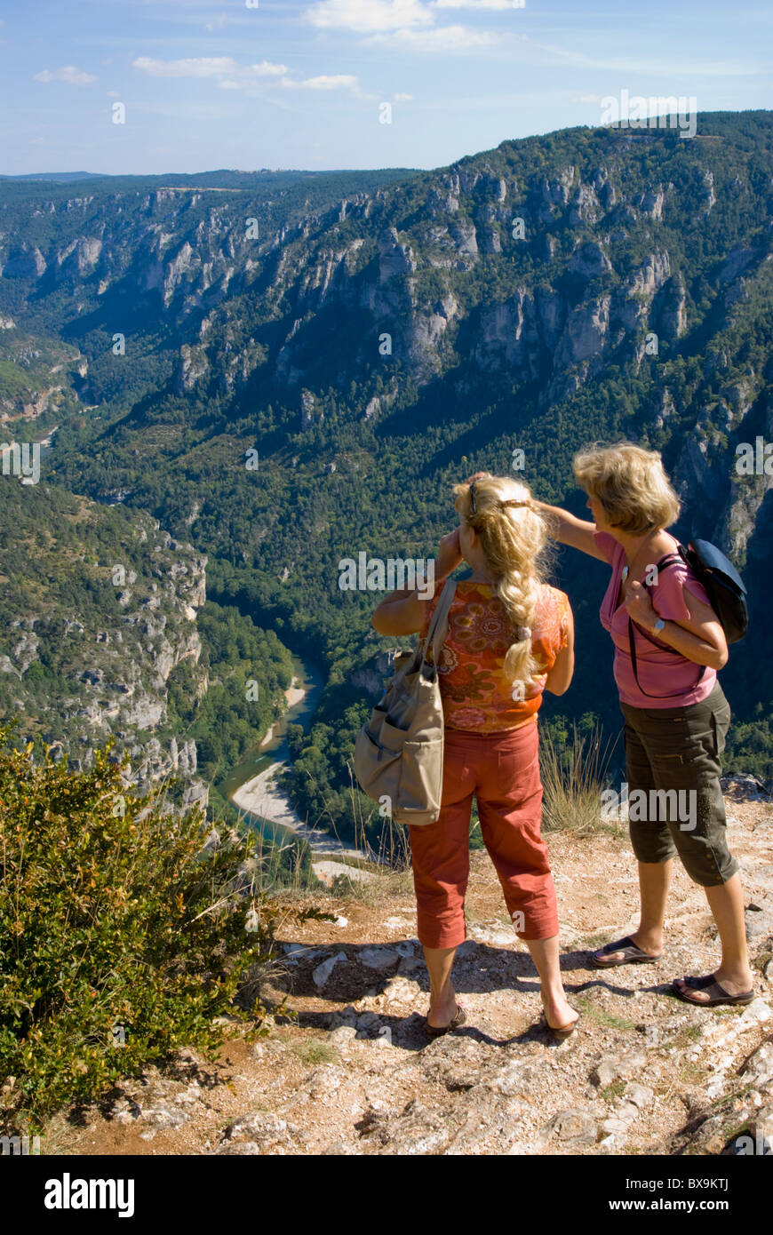 Gorges Du Tarn, Ansicht von Point Sublime Stockfoto