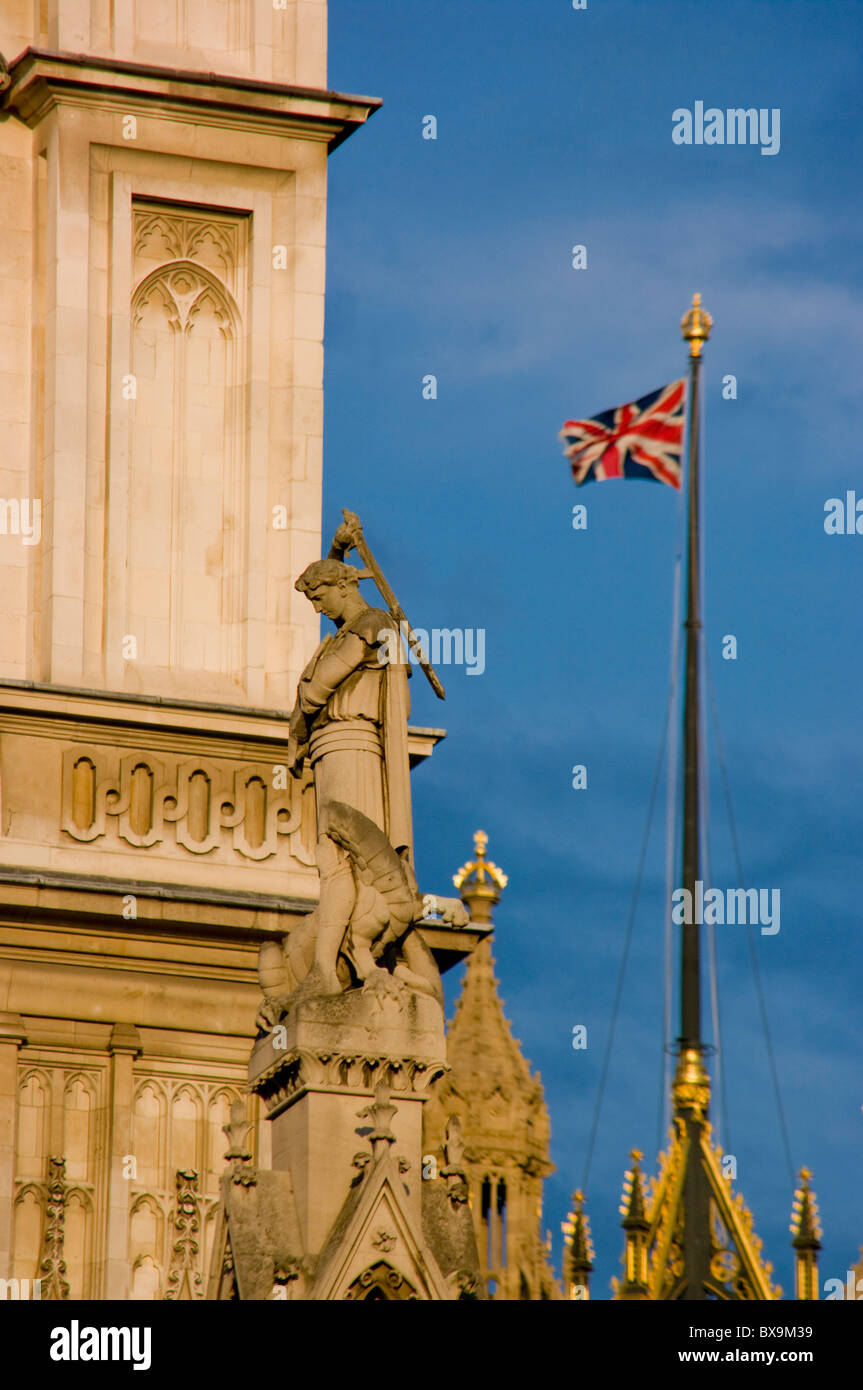 Westminster Abbey Victoria Tower Stockfoto
