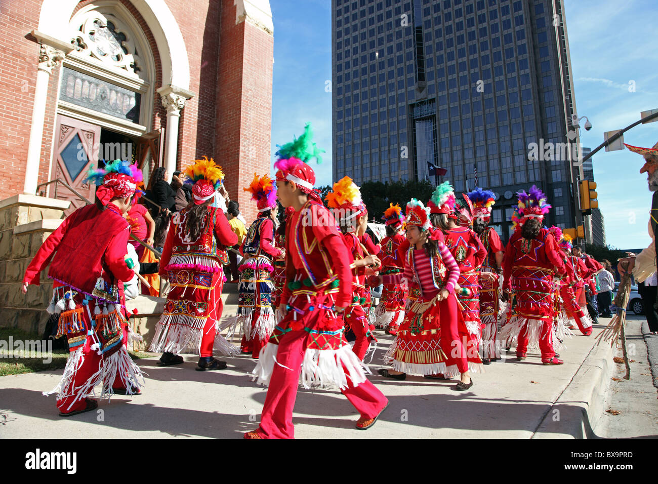 Mexikanische Festival, Kathedrale an der Arts District, Dallas, Texas Stockfoto