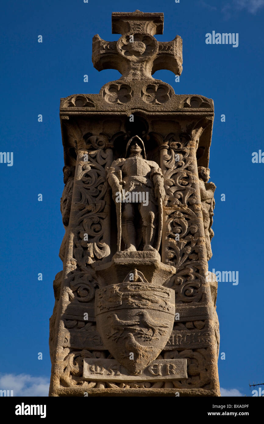 Kriegerdenkmal in dem Buttermarkt vor den Toren von Canterbury Kathedrale, Kent, England Stockfoto