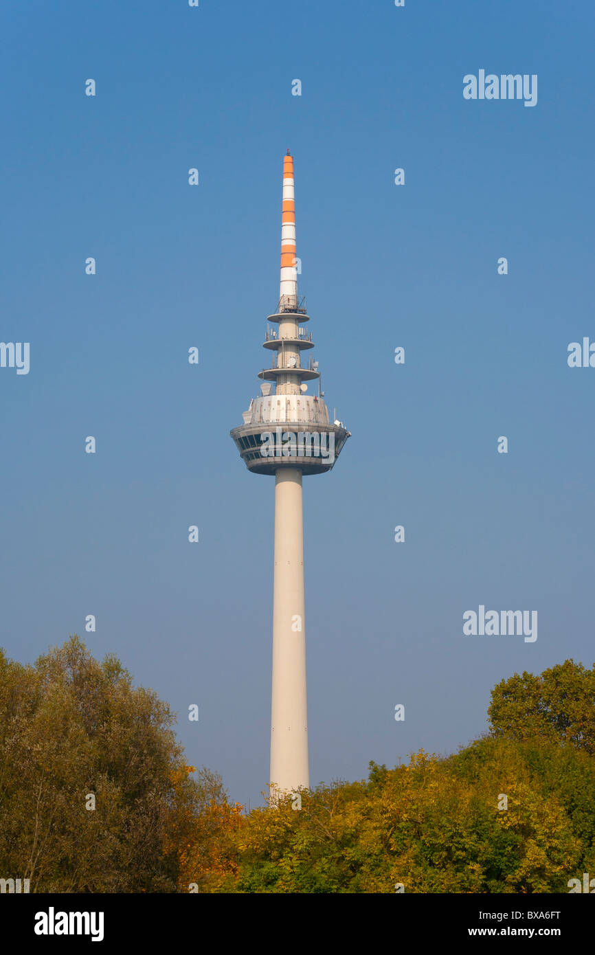 TELECOMMUNICATION TOWER, Mannheim, Baden - Württemberg, Deutschland Stockfoto
