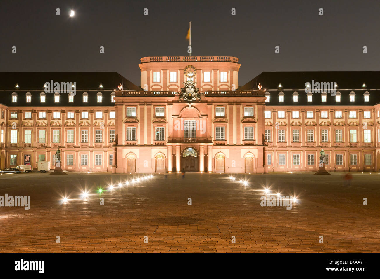 BURG, BAROCKPALAST, MANNHEIM, BADEN-WÜRTTEMBERG, DEUTSCHLAND Stockfoto