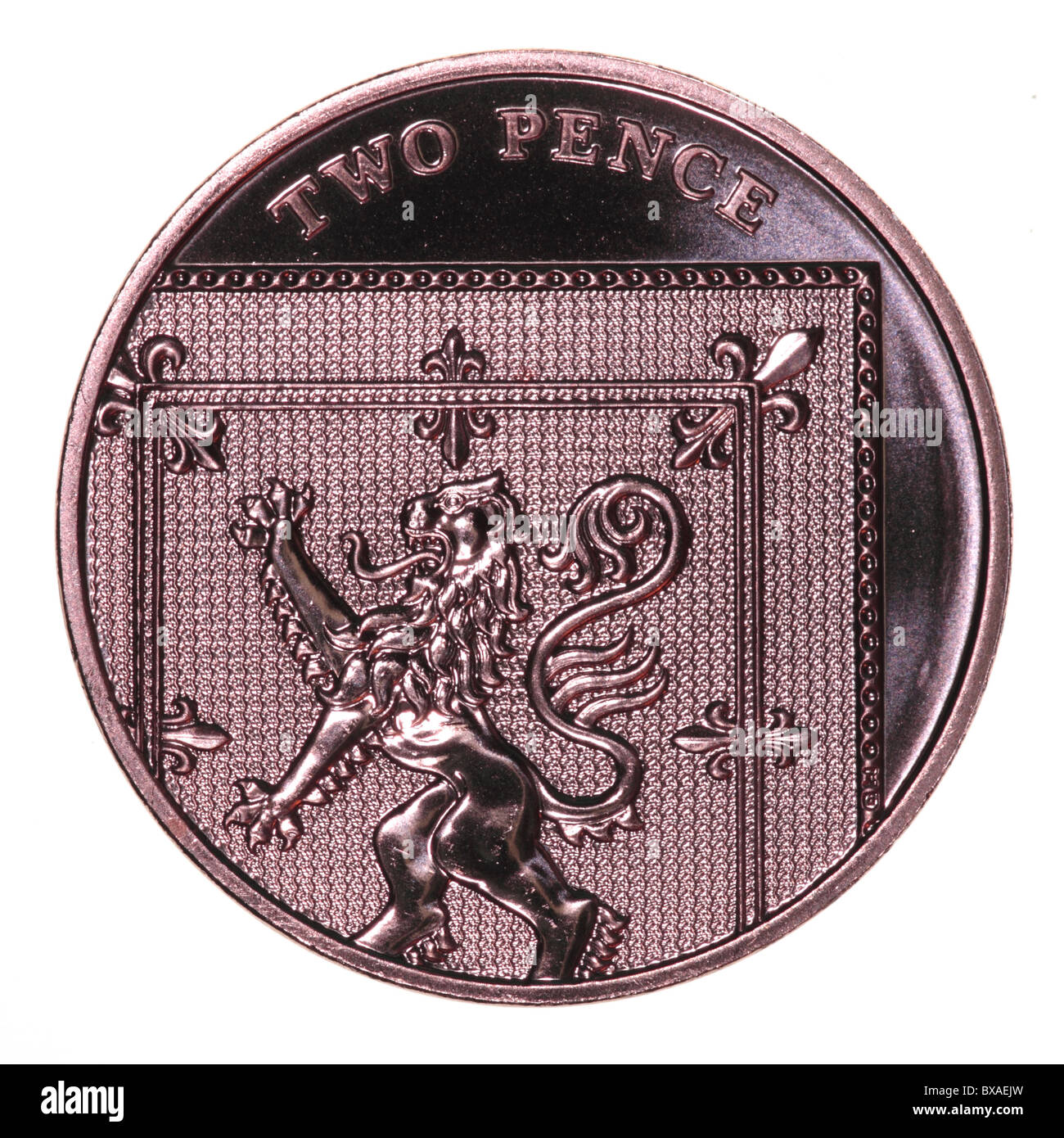 2011-Pfund-Münzen Stockfoto