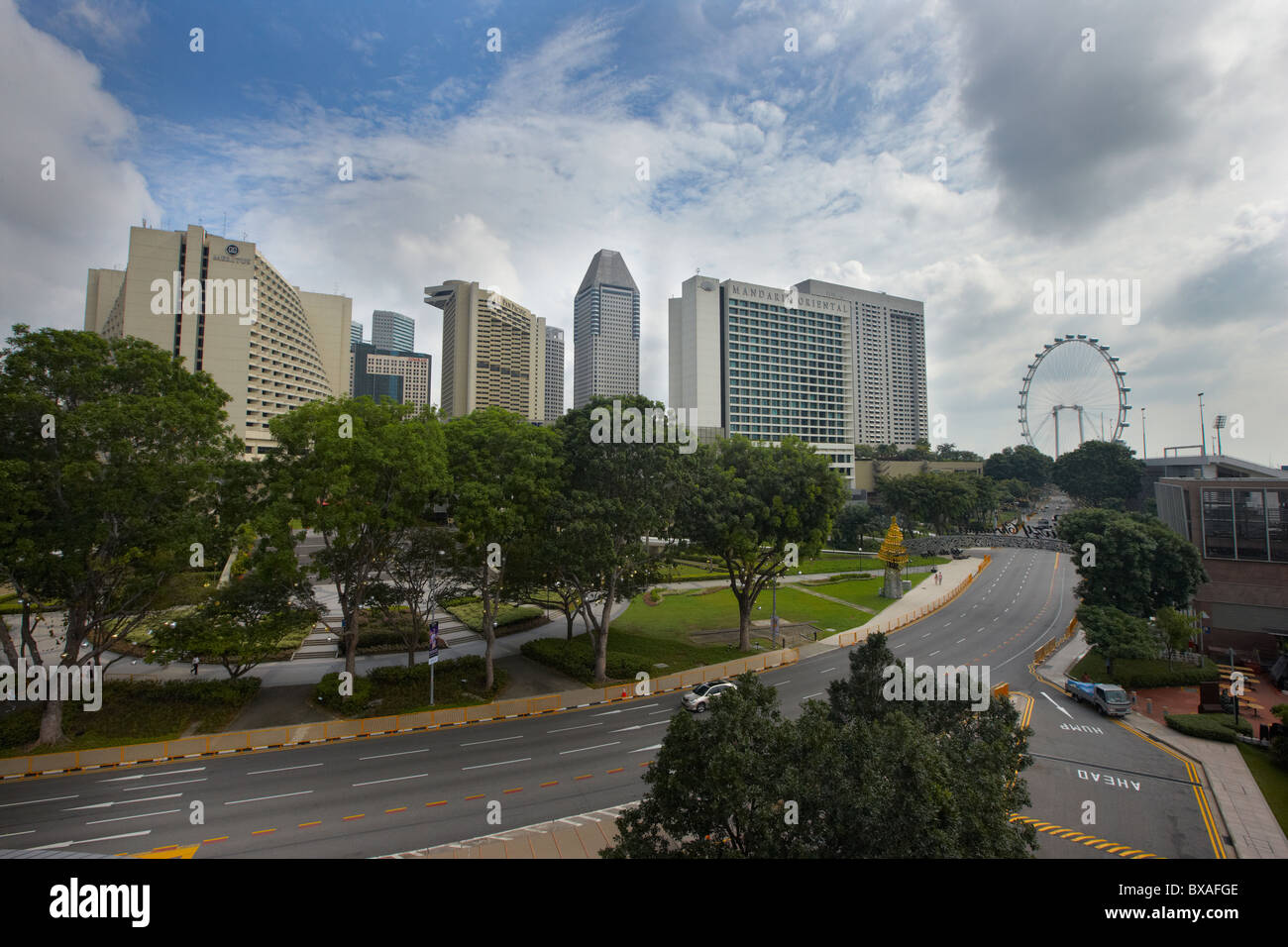 Raffles Avenue, Singapur Stockfoto
