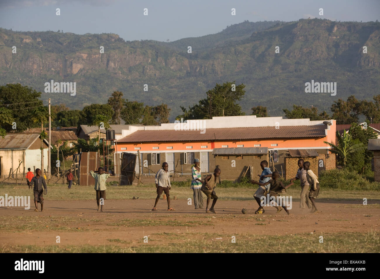 Wanale Ridge ist ein Ausläufer des Mount Elgon in Mbale, östlichen Uganda, Ostafrika. Stockfoto