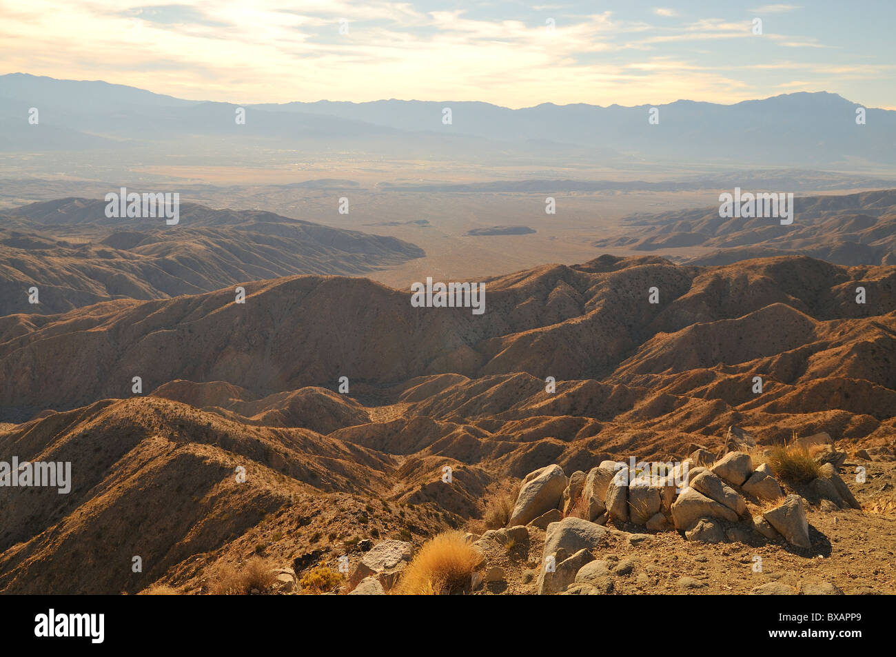 Schlüssel-Aussichtspunkt mit Blick auf San-Andreas-Verwerfung Stockfoto