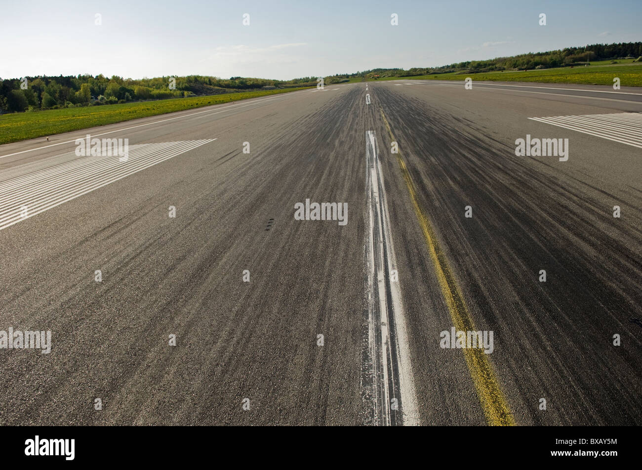 Start-und Landebahn Stockfoto