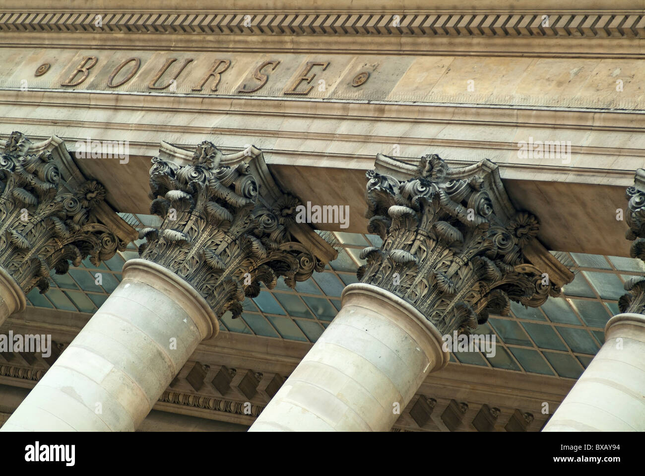Paris Bourse, Börsengebäude, Paris, Frankreich. Stockfoto