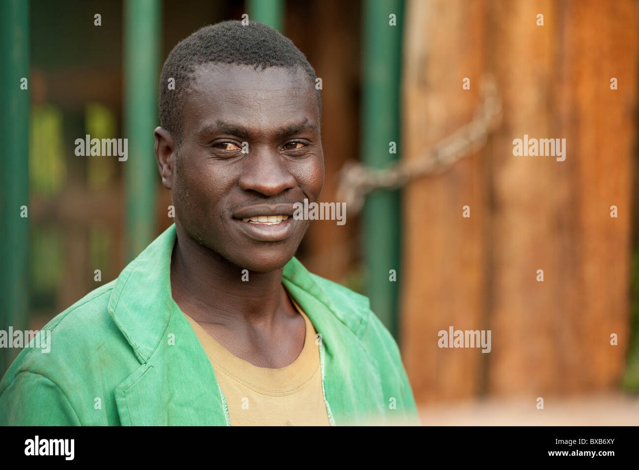 Arbeiter in Kenia Wildlife Projekt Stockfoto