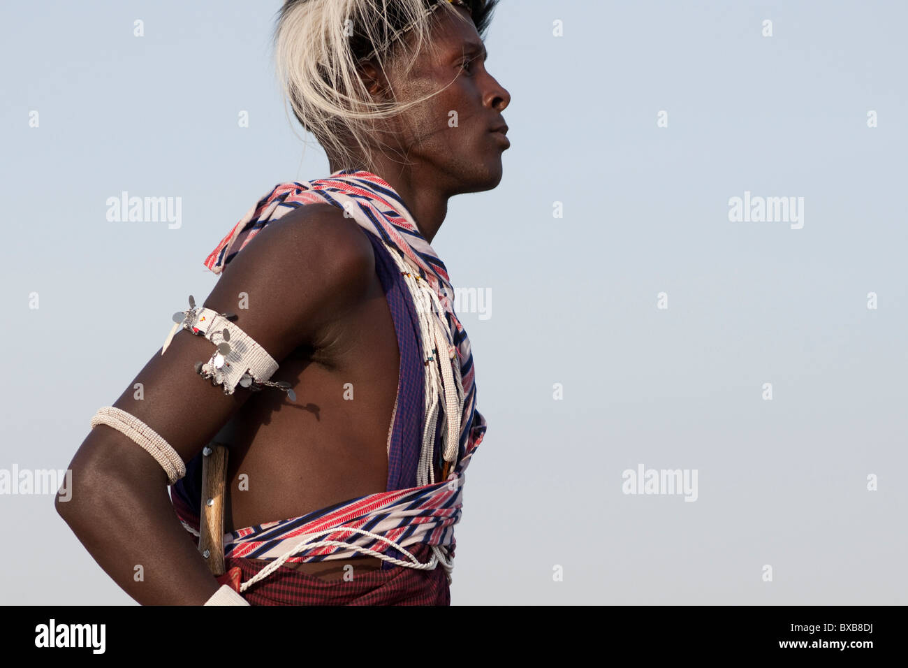 Maasai Shompole Stamm Kenia, Afrika Stockfoto