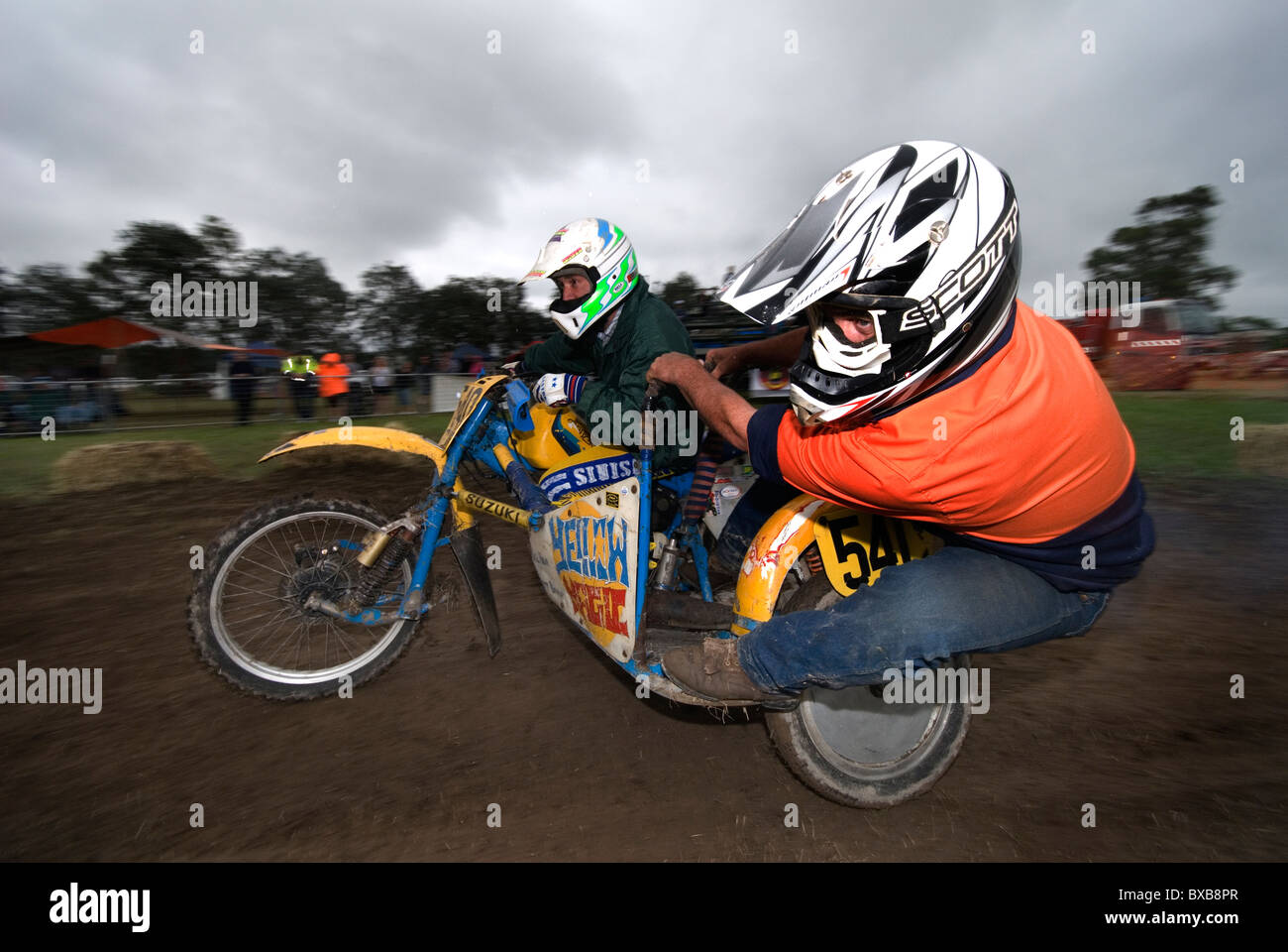 Beiwagen Dirtbike Stockfoto