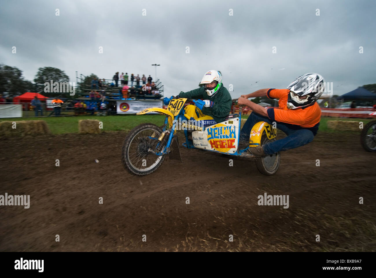 Beiwagen Dirtbike Stockfoto