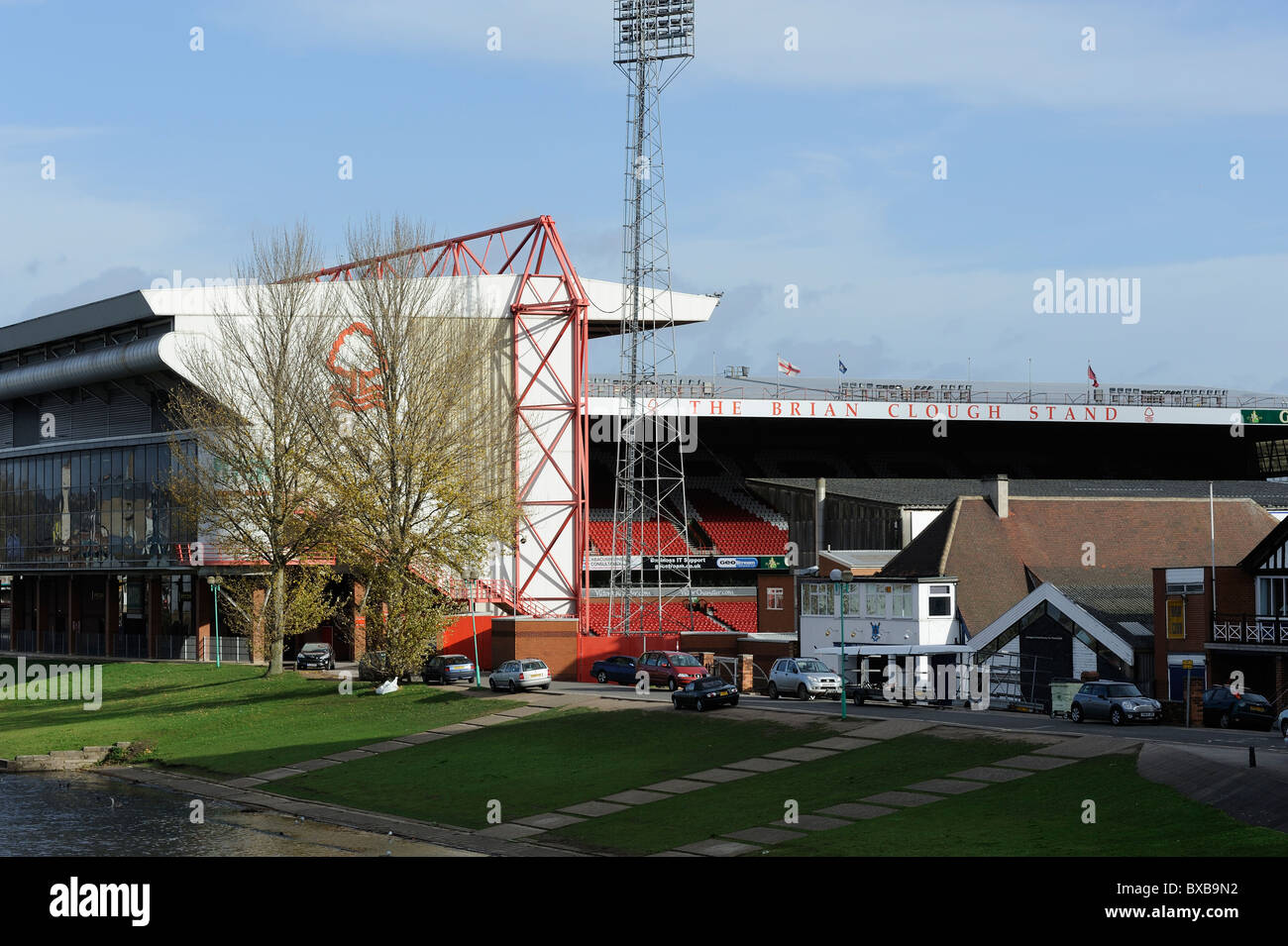 Stock Foto von Nottingham Forest-Fußballplatz. Stockfoto