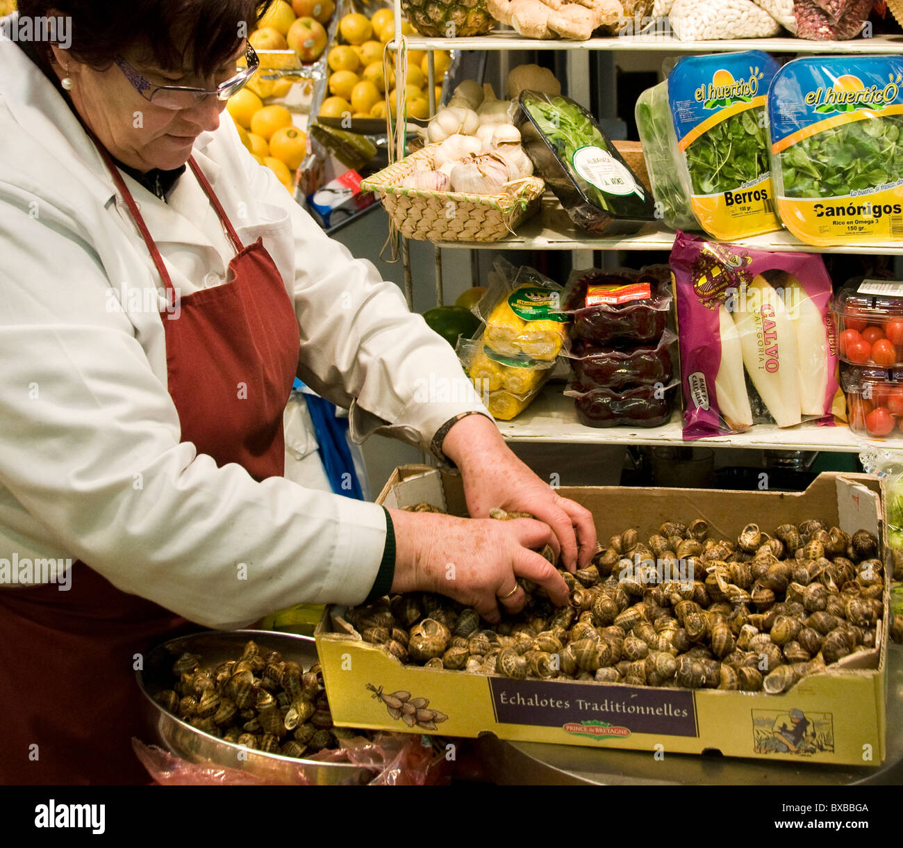 Bilbao Markt Mercado De La Rivera Spanien spanische Baskenland Stockfoto