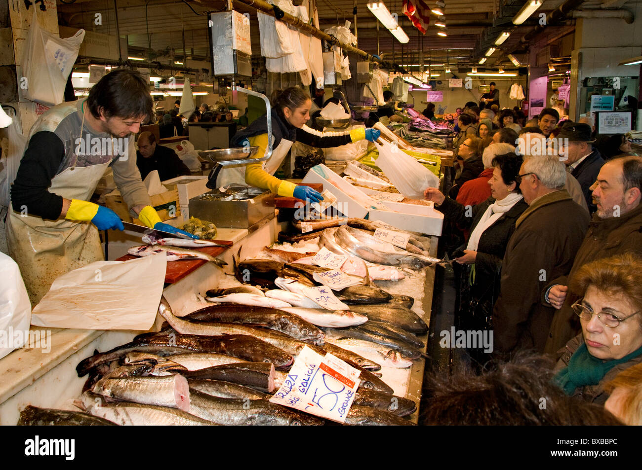 Bilbao Markt Mercado De La Rivera Spanien spanische Baskenland Stockfoto