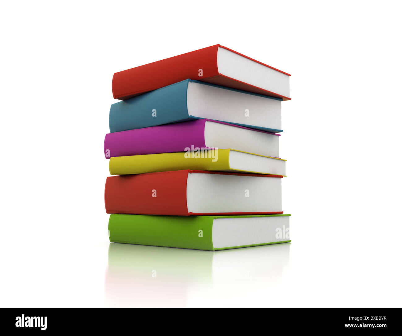 Stapel von bunte Bücher Stockfoto