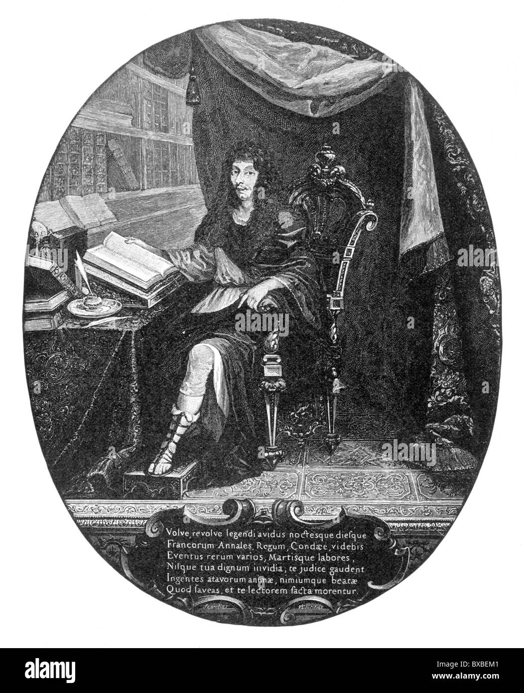 Louis II, Prinz von Condé; Schwarz und weiß-Abbildung; Stockfoto