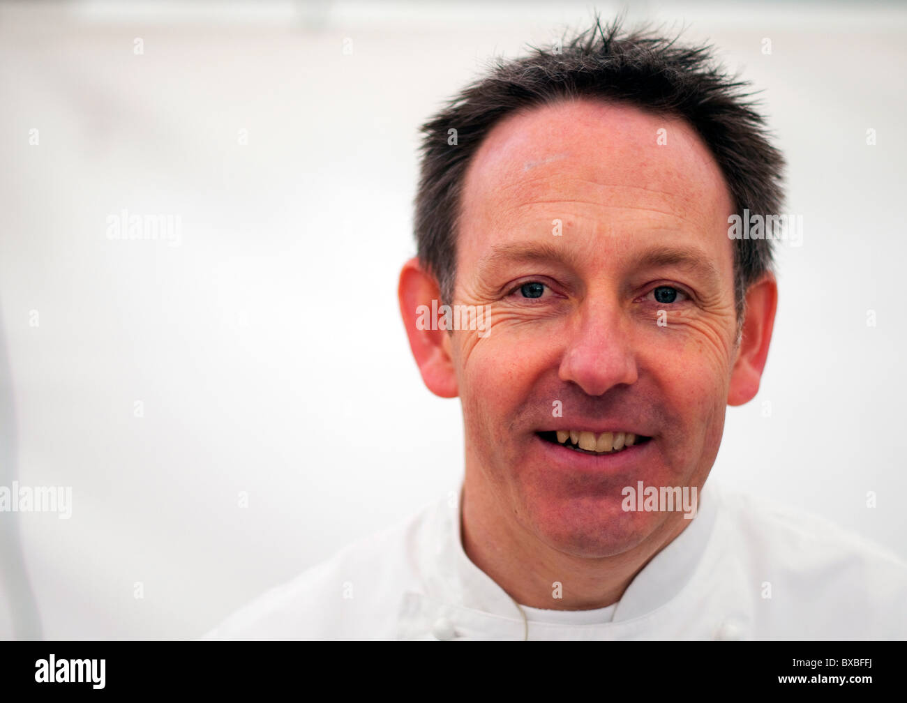 Charles Lockley, Küchenchef im Michelin-Sternen ausgezeichneten Boath House Hotel in Auldearn, Nairn, Stockfoto